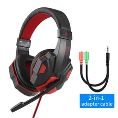 LED Light Wired Gamer Headset